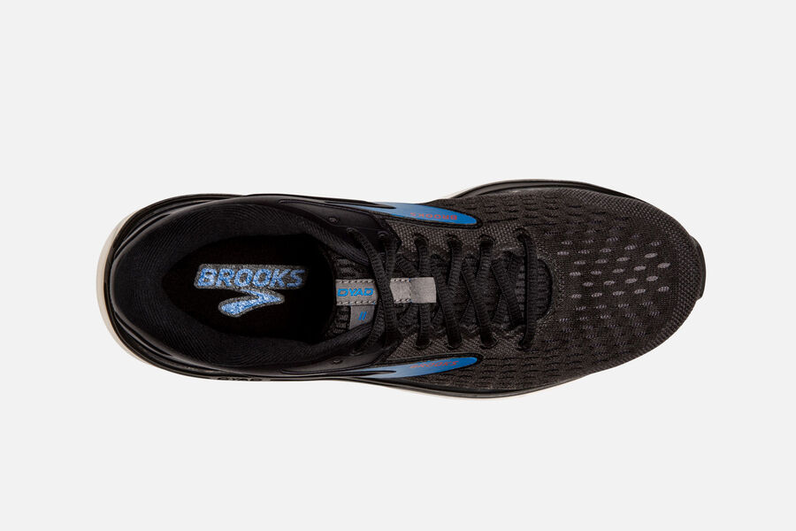 Brooks Running Shoes - Dyad 11 Road Mens - Black/Blue - XUT-163027